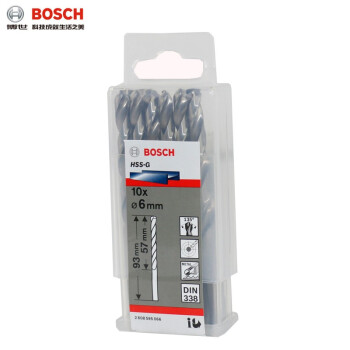 博世（BOSCH）HSS-G 全系列1-16mm高速钢麻花钻头4.3mm（10支装）