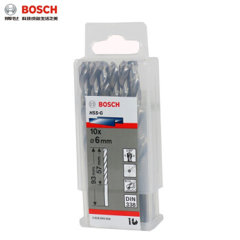 博世（BOSCH）HSS-G 全系列1-16mm高速钢麻花钻头2.3mm（10支装）
