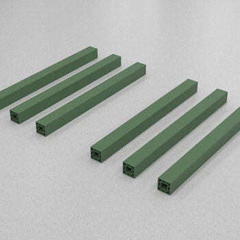 京顿 复合型材枕木仓储用垫木枕木回字形枕木 军绿色300*12*12cm