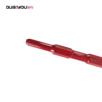 泉有(quanyou)电镐镐钎镐头凿子 五坑 四坑 六角尖凿 扁凿电动工具附件QY-六角扁17*280(自磨)