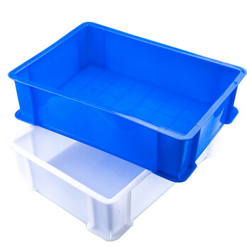 海斯迪克 HK-678 零件收纳盒五金零件盒 塑料周转箱螺丝工具物料盒 3号白520*350*150mm