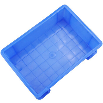 冰禹 BY-2375 加厚塑料物流周转箱 零件盒工具箱收纳箱 245*170*75mm 蓝色 8#