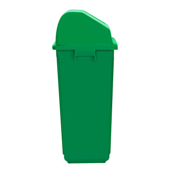 科力邦（Kelibang） 户外垃圾桶 大号环卫垃圾桶分类垃圾桶厨余有害商用景区物业翻盖垃圾桶60L KB1031 绿色