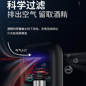 保拉(Paola) 酒精测试仪充电式 吹气呼气式快速排查酒驾专用酒精检测仪便携式测酒仪3113