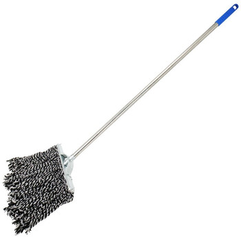 冰禹 尘推平板拖把排拖 黑白40cm加强款钢杆 办公室家政工厂车间商场保洁吸水去污可拆卸(1个装)AB60331 