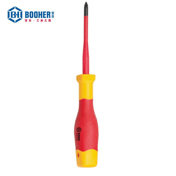 宝合(BOOHER)双色等杆径绝缘十字螺丝批PH3x150mm 0202306A