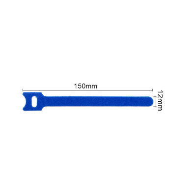 汇采 自粘背靠背数据线捆扎带 彩色尼龙魔术贴扎带多功能束线带 宽12mm×长150mm