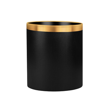 庄太太【黑色10L钢圈单层】酒店客房塑料垃圾桶方形无盖阻燃垃圾桶