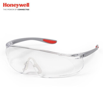 Honeywell 霍尼韦尔300100 S300A 防喷溅防风防尘防沙骑行眼镜男女 红色透明 定做 1副