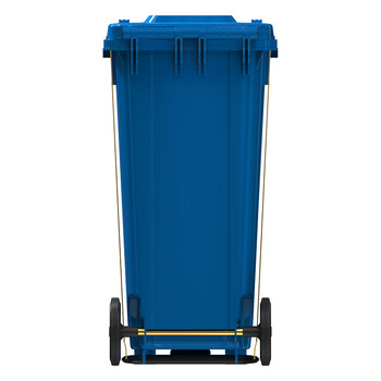 科力邦（Kelibang） 户外垃圾桶 大号加厚120L脚踏垃圾桶商用分类垃圾桶塑料环卫垃圾桶带盖 KB1067 蓝色
