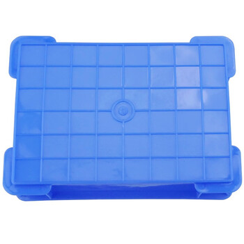 冰禹 BY-2375 加厚塑料物流周转箱 零件盒工具箱收纳箱 245*170*75mm 蓝色 8#