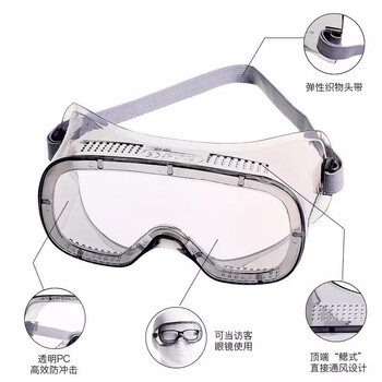 代尔塔（Deltaplus）101125 防护眼镜护目镜 防化学喷溅防尘沙防风骑行 W定做 1付