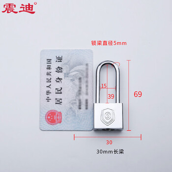 震迪挂锁30mm长梁车厢锁工具箱包锁可定制SD2339独立型
