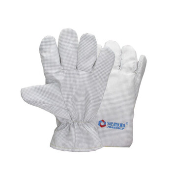 安百利ABL-S51A耐高温手套180度无尘净化车间微电子厂耐磨不掉毛防烫五指舒适手套 ABL-S51A