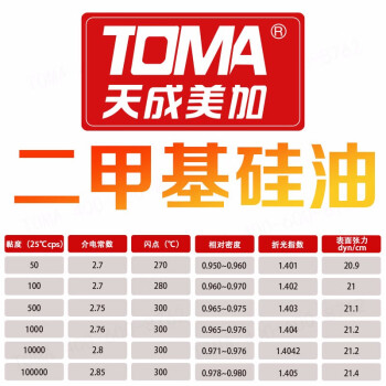 天成美加 TOMA 二甲基硅油100CS 13kg/桶