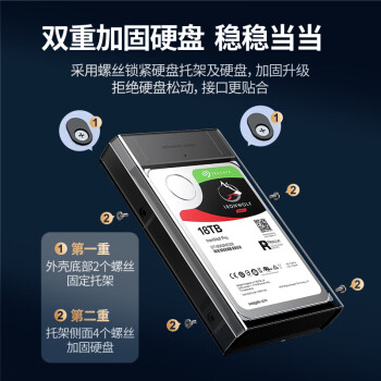 绿联 USB3.0移动硬盘盒 2.5/3.5英寸外置硬盘盒子  适用笔记本电脑台式机外接SATA串口SSD固态机械硬盘