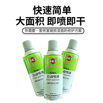 齐鲁 葱绿 自喷漆 400ml/支 手摇喷漆工业防腐漆 金属防锈漆自动喷漆翻新喷漆手喷型划改色油漆