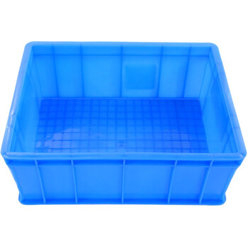 冰禹 BY-2375 加厚塑料物流周转箱 零件盒工具箱收纳箱 340*270*130mm 蓝色 5#