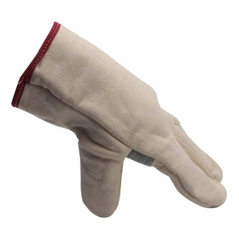  星工（XINGONG） 电焊帆布手套24线双层帆布手套 掌心加厚耐磨抗撕裂 劳保手套 5双