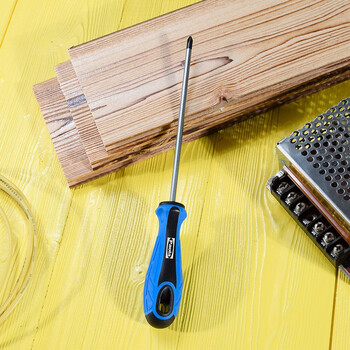 保拉(Paola) 螺丝刀小号十字4*125mm 铬钒钢防滑带强磁性加长螺丝批 起子改锥1524