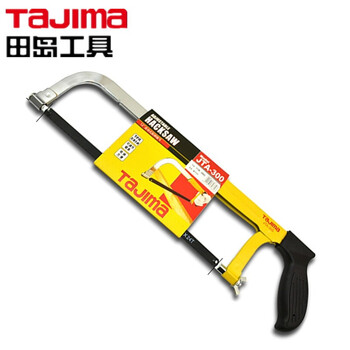田岛（TAJIMA）JTA-300+JT-B18*5 12寸可调式钢锯架锯弓+5根18齿粗齿锯条 木工手锯