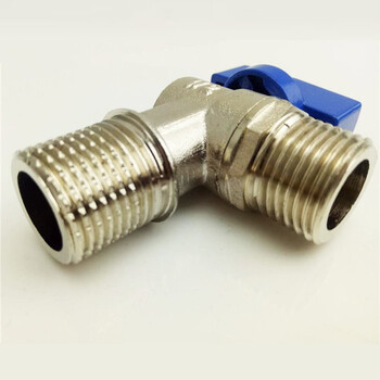 欣语 NT0001 燃气壁挂采暖炉4/6分加厚全铜超大流量直角球阀三角阀 全铜红色柄（4分）