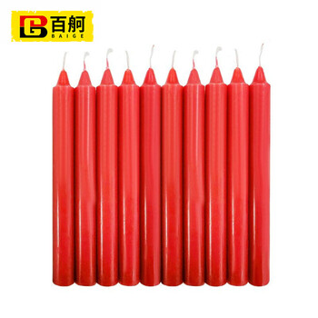 百舸 应急照明蜡烛 直杆蜡圆柱停电应急长蜡烛（十支装）白色 2*20cm ZA2074