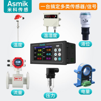 米科（Asmik）MIK-R200T 多通道无纸记录仪 电流电压压力数据曲线监测仪  5通道