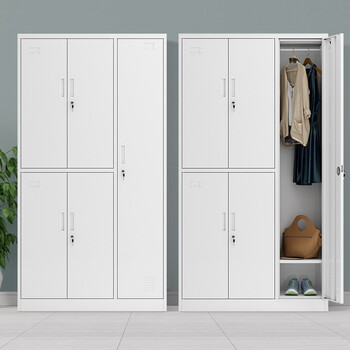 艾科堡 定制1200*500*1850加厚钢制五门储物柜 全铁门五门员工柜 AKB-GYG-4