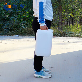 固乡塑料桶 20升水桶 25L方形酒桶 30公斤化工桶5升堆码桶10kg废液桶 【白色15L】