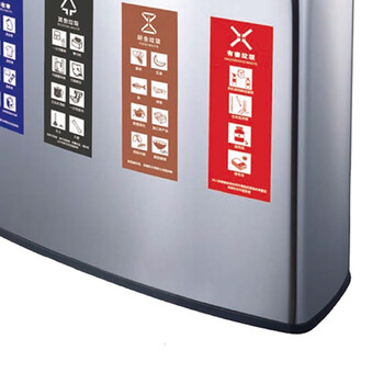 南 GPX-218E4 南方四分类垃圾桶 砂钢 不锈钢户外垃圾桶户外环保垃圾桶烟灰桶广场小区公园环保垃圾桶