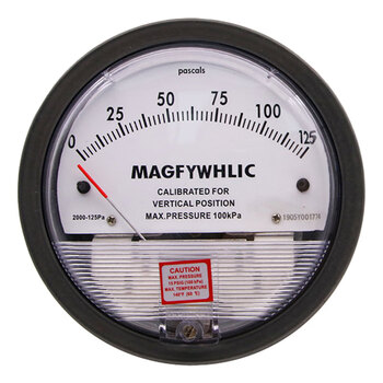 匡建仪表（CONJANT）高精度指针式微差压表压差表压差计空气气压表洁净室微压表风压表负压表 125pa 