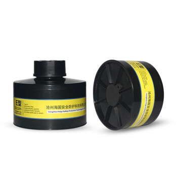 海固（HAIGU）P-E-2防毒面具滤毒罐2级过滤件防酸性气体
