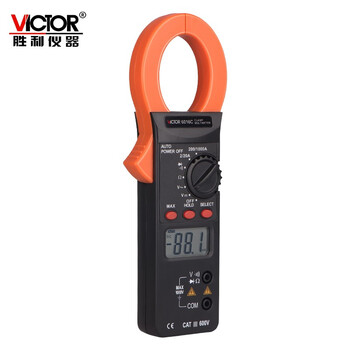 胜利仪器（VICTOR）万用表数字电流表交流钳形万能表数字电流表交直流 VC6016C 标配现货