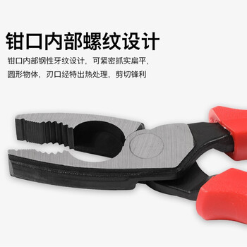 罗宾汉（RUBICON）老虎钳 RCS-200 电工钳 平咀钳 200mm 8寸