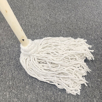 庄太太 保洁酒店物业老式木杆棉线墩布条拖把