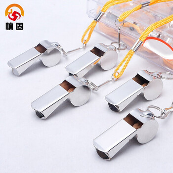 慎固  户外求生应急哨子 训练口哨比赛裁判田径教练指挥哨子 金属口哨【1个装】