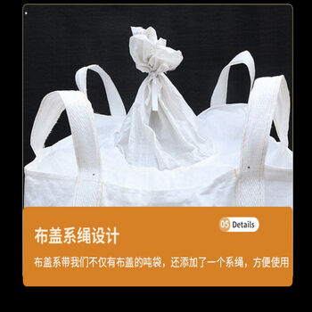 飞尔（FLYER）pp白色吨袋 吨包集装袋太空袋 桥梁预压吨袋软托盘吨包袋【100×100×120cm】