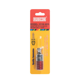 罗宾汉（RUBICON）球型快脱接头RYW-603 3/8"电动扳手套筒转换接头转换器电钻转接头风批六角连接杆