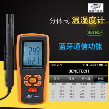 标智  GM1361  温湿度计高精度温湿度记录仪