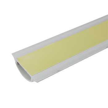 金诗洛 KSL123 PVC阻燃地线槽 弧形室内穿线槽 防踩明装软线槽7号10米 (1m/根*10根)/包