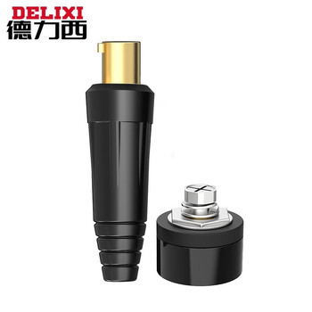德力西逆变直流电焊机配件200 250 315电焊机快速插头接头/快速插座 10-25插头1对