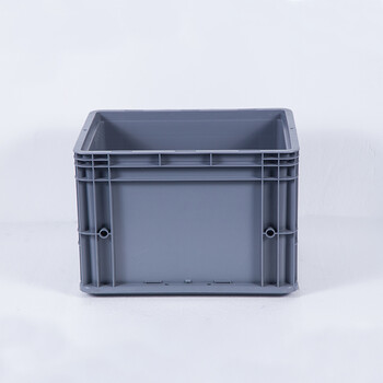 知旦 物流箱 外径:400*300*280mm储物箱分类盒零件盒库房分类塑料筐仓库工业胶筐 ZWL-400280 灰色无盖