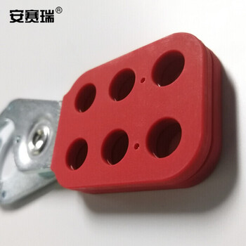 安赛瑞 钢制安全锁钩 Φ25 六孔锁具 六孔锁钩 安全锁钩 34000