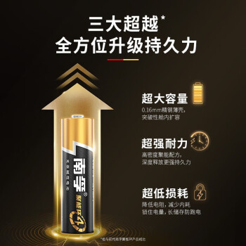 南孚 5号电池 五号碱性 聚能环4代 适用手电筒对讲机遥控器血压计挂钟鼠标键盘等 LR6-2B 2粒/卡 1卡装