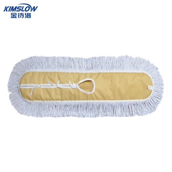 金诗洛 KSL062 平板拖把 排拖工厂酒店可替换棉纱拖把保洁 60CM（黄-替换头）