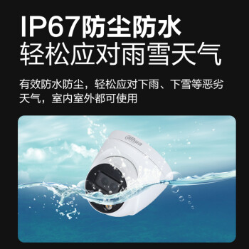 dahua大华200万高清电梯防暴摄像头2.8mm定焦语音对讲POE网线供电红外带夜视监控IPC-HDP2230C-ST