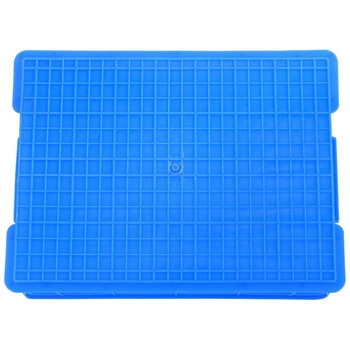 冰禹 BY-2375 加厚塑料物流周转箱 零件盒工具箱收纳箱 410*310*145mm 蓝色 4#