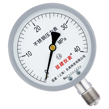 匡建仪表（CONJANT）Y-150BF 304不锈钢压力表 防腐耐高温抗酸碱 0-40mpa 表盘15厘米