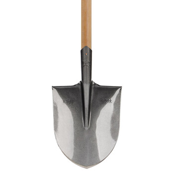 兰诗（LAUTEE）210382 尖头铁锨施工钢锹农用铁锹铁铲 1.4M槐木杆3号（小）尖楸 整套
